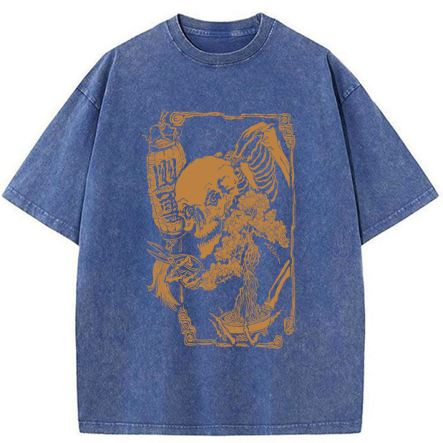 Bonsai Enthusiast Skeleton Washed T-Shirt
