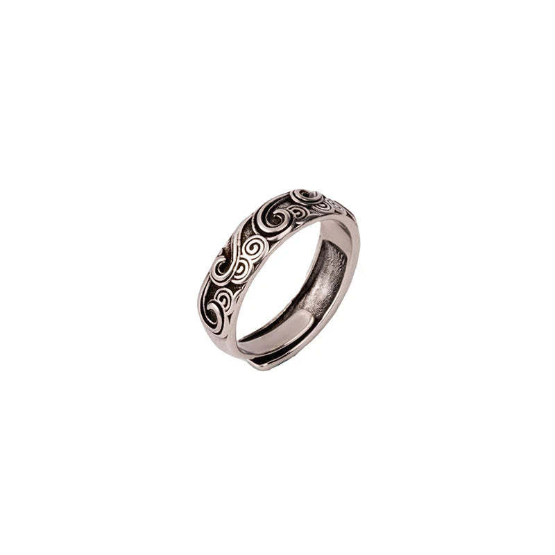 Retro Wave Clouds Ring