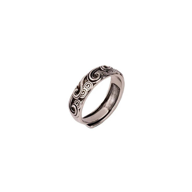 Retro Wave Clouds Ring