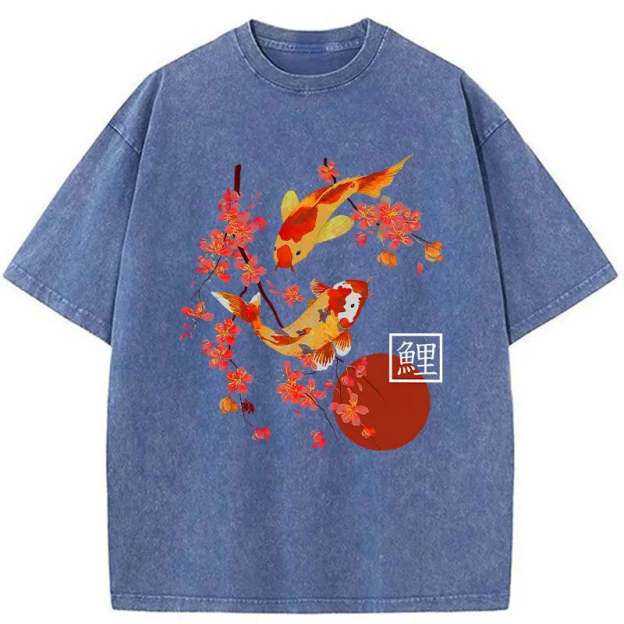 Japanese Koi Washed T-Shirt