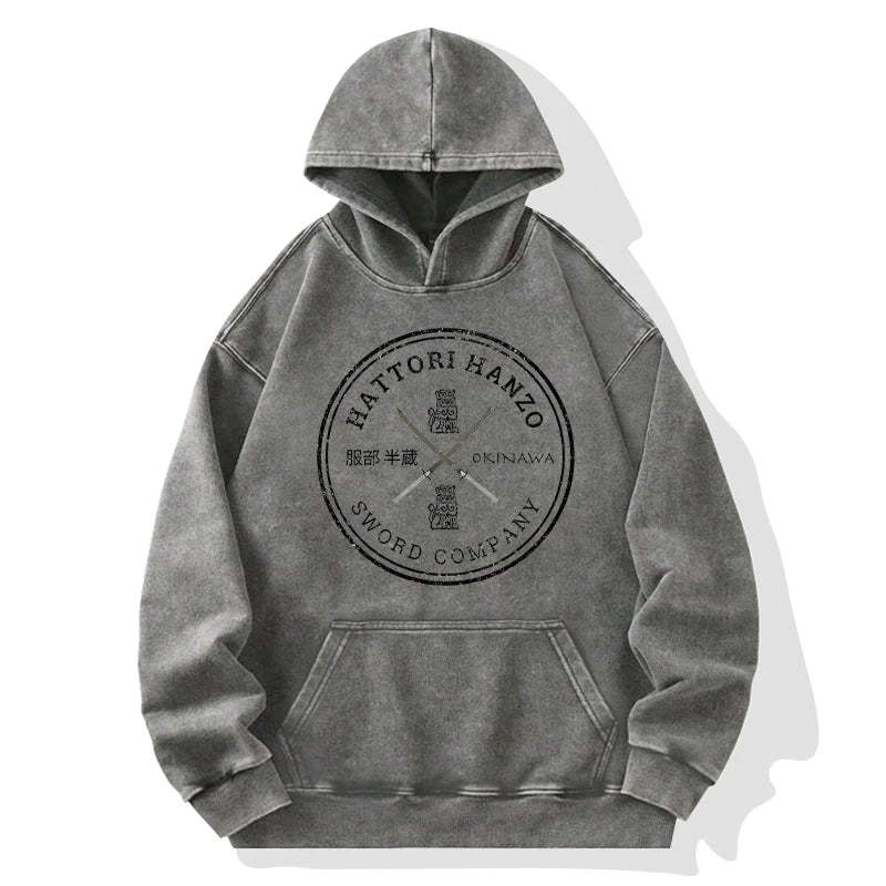 Hattori Hanzo Sword Company Washed Hoodie
