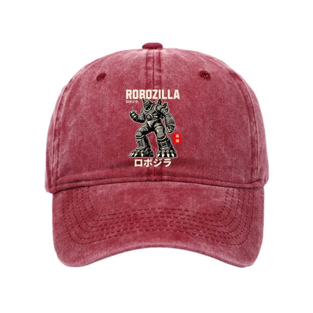  RoboZilla Manga Japanese Washed Cap