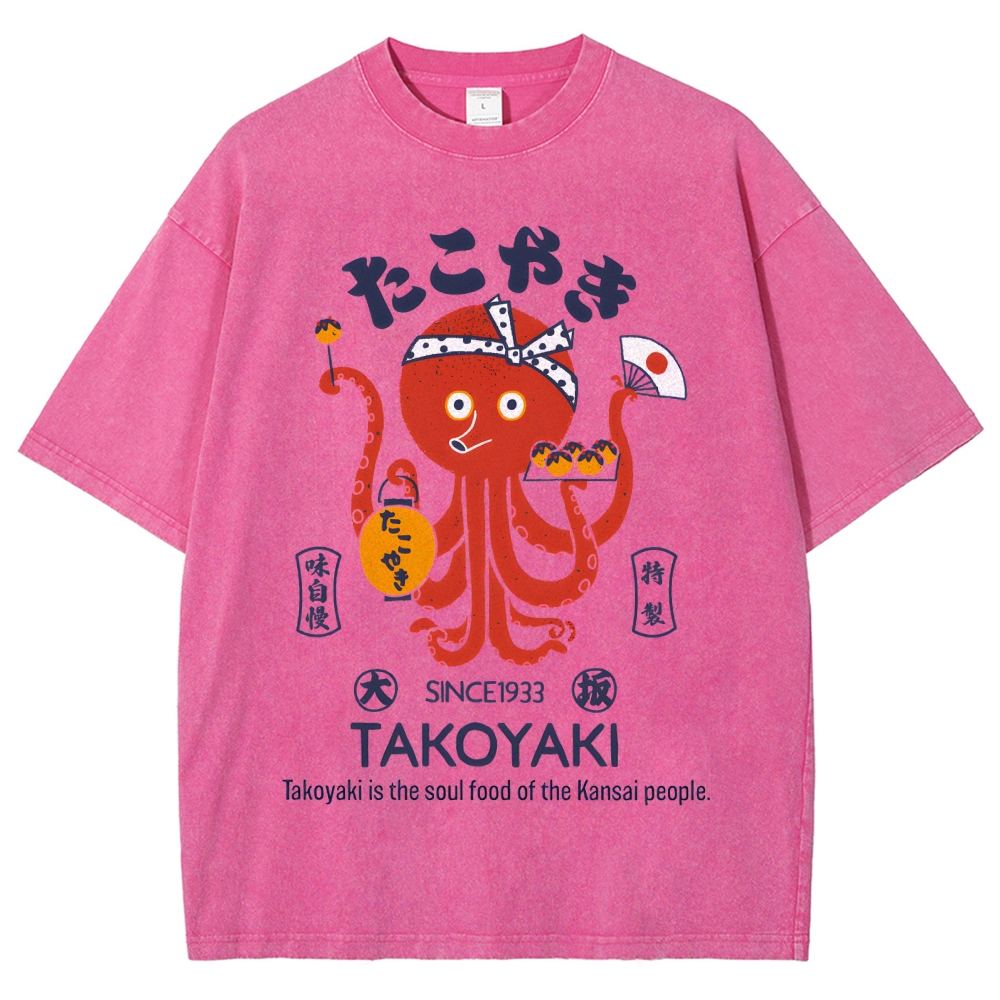 Delicious Takoyaki Washed T-Shirt