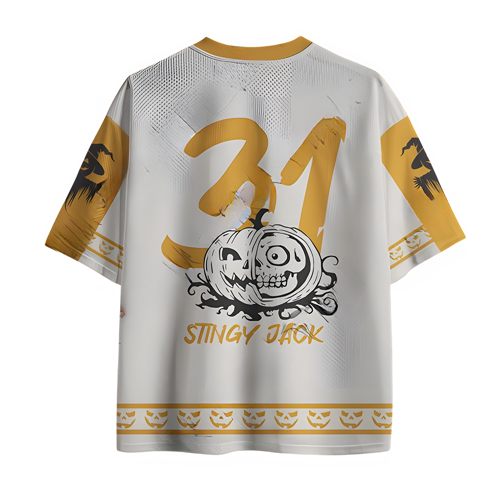 Pumpkin Man Horror Mesh Jersey