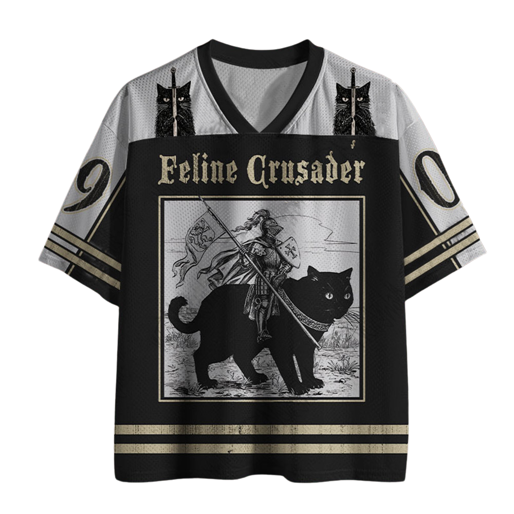 Feline Crusader Printed Jersey Shirts