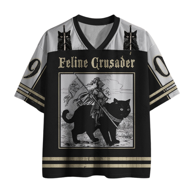 Feline Crusader Printed Jersey Shirts