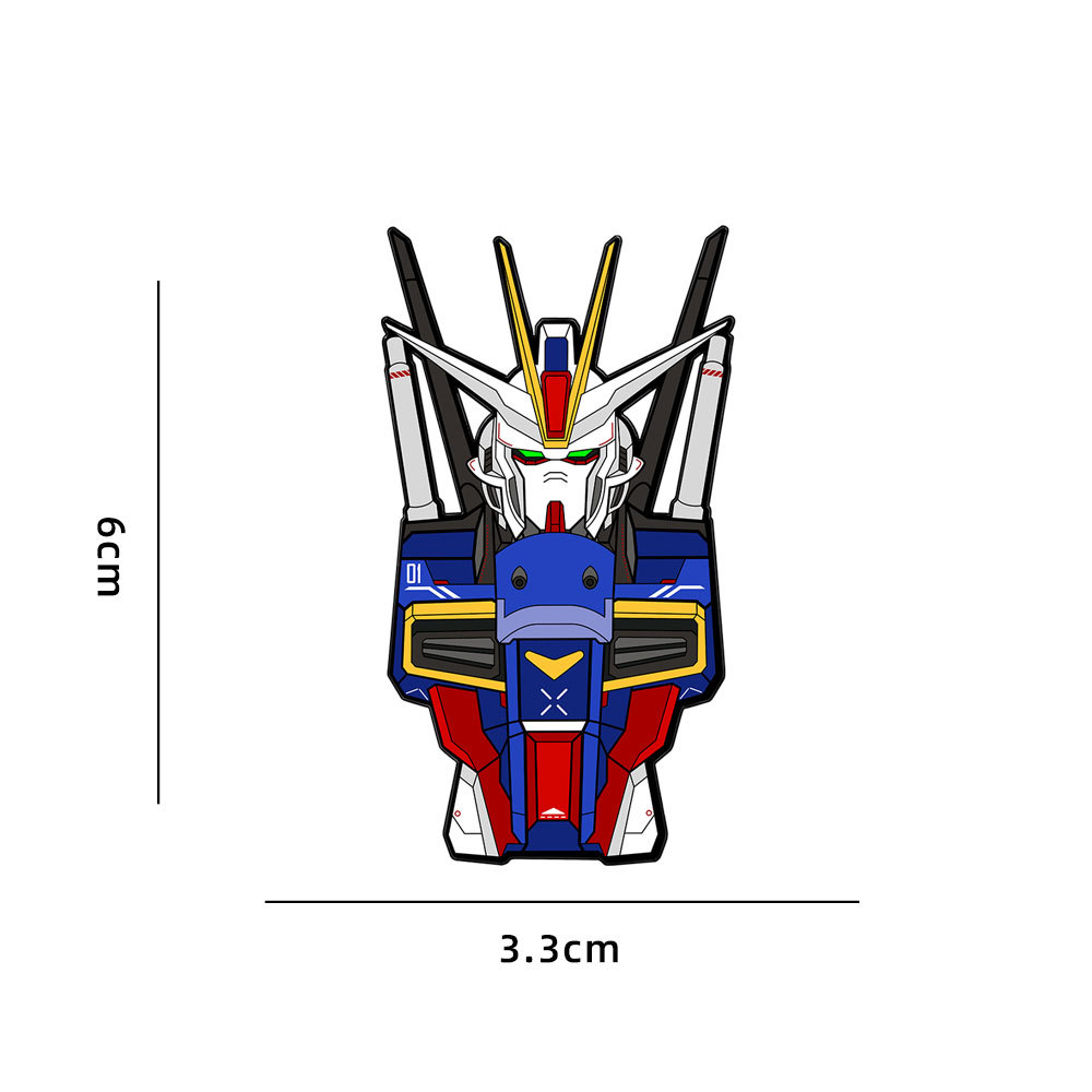 New Mobile Suit Gundam Metal Badge Cartoon Anime Unicorn Phoenix Gundam Set Small Brooch