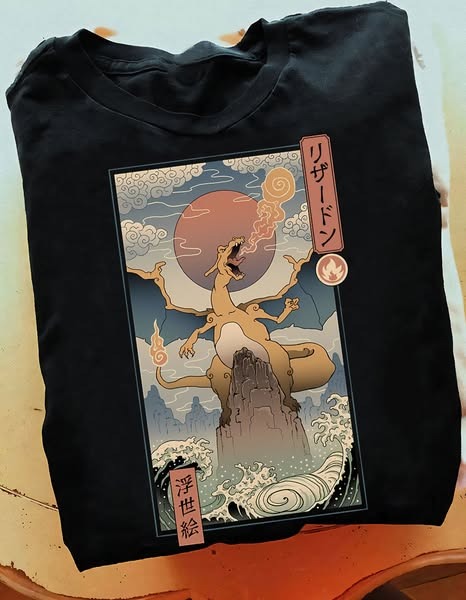 Ancient Fire Dragon Pokemo T Shirt