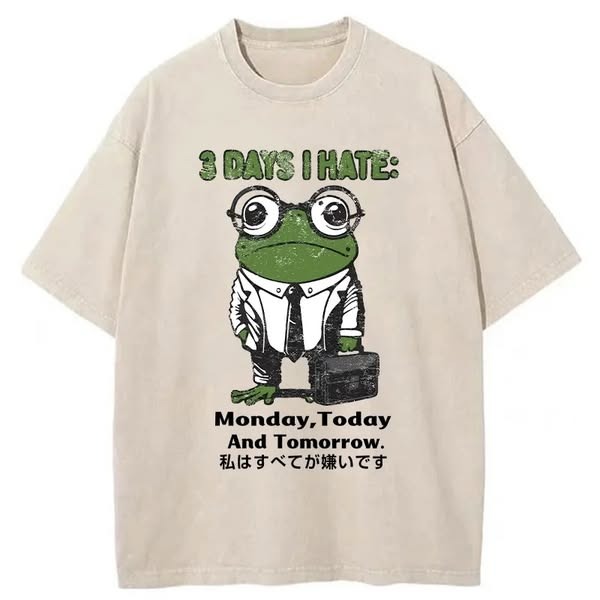 Fishneo Working-class Frog Washed T-Shirt