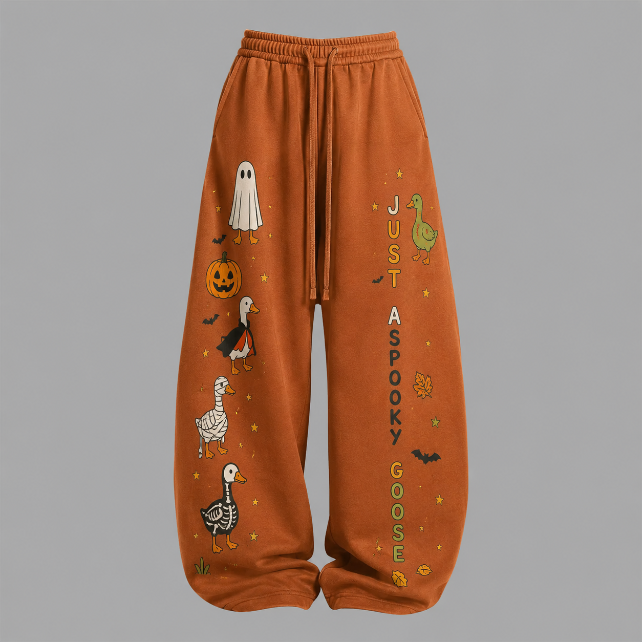 Just A Spooky Goose Halloween Top & Elasticated Trousers Two-Piece Set
