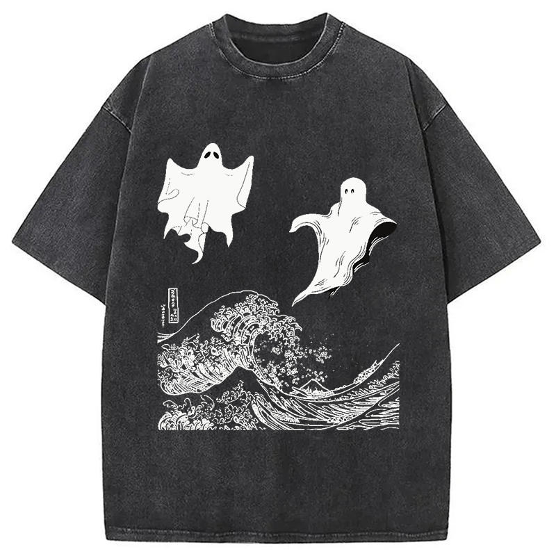 The Wave and Ghosts Washed T-Shirt