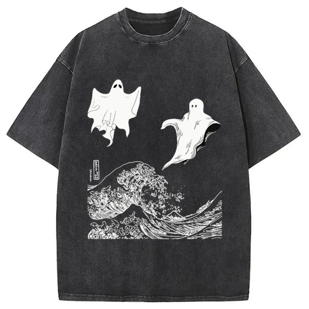The Wave and Ghosts Washed T-Shirt