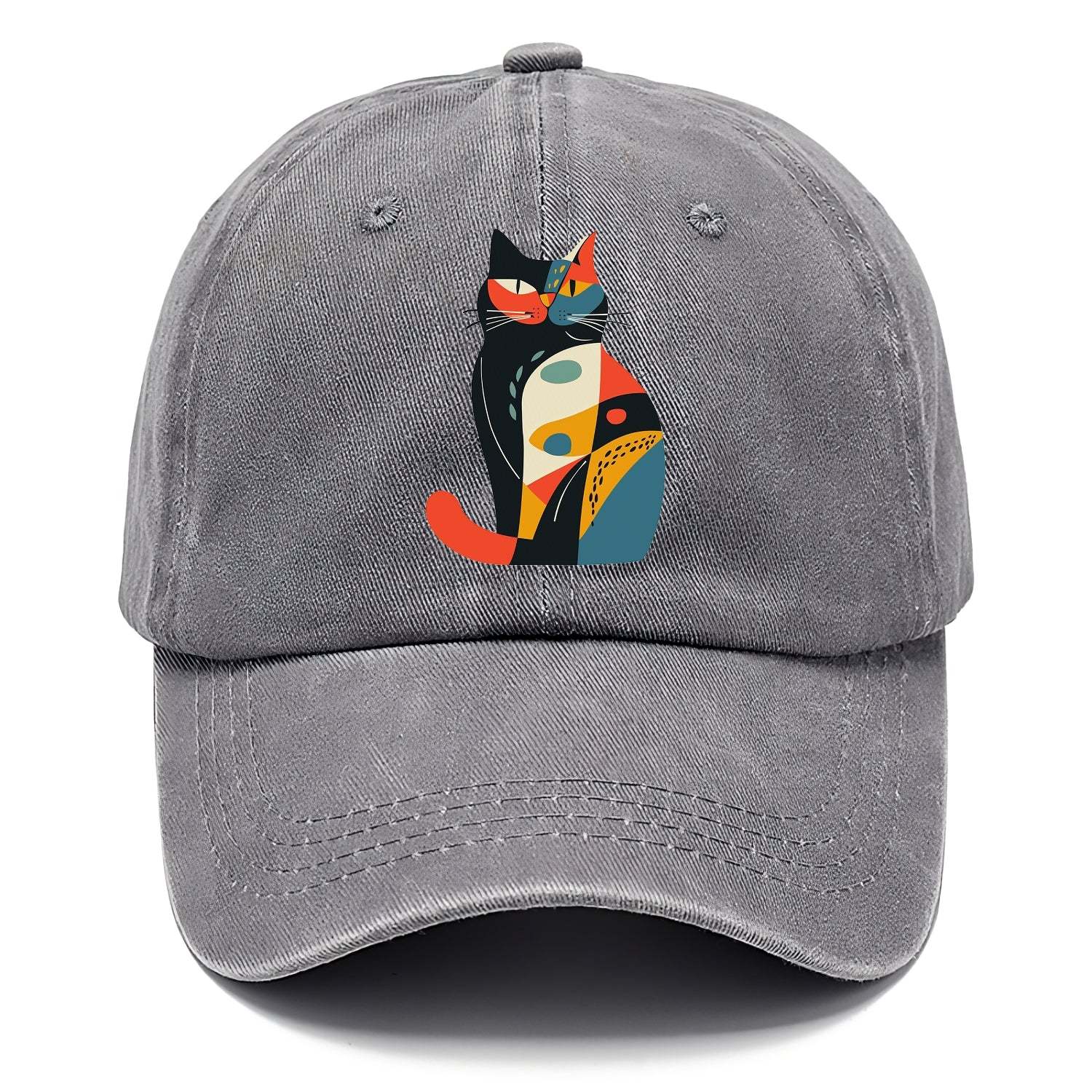 Abstract Elegance Colorful Cat Classic Cap