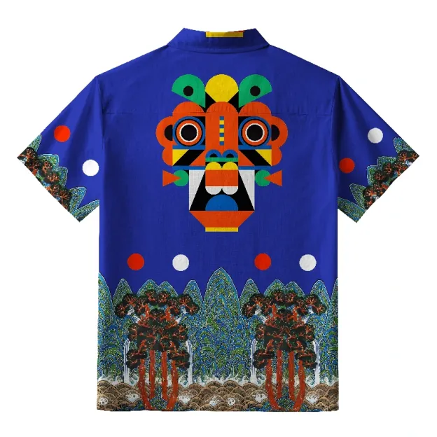  Abstract Art Mask Hawaiian Shirt