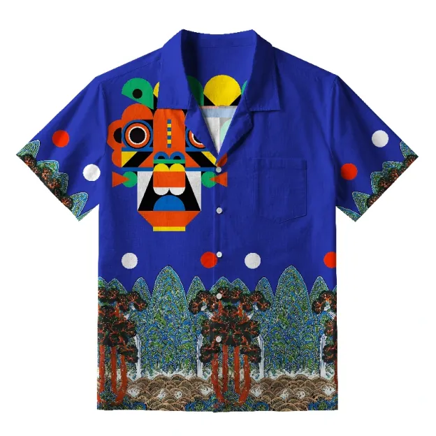  Abstract Art Mask Hawaiian Shirt