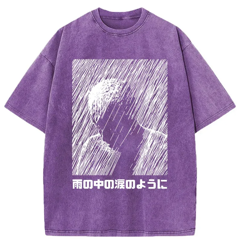 People In The Rain Washed T-Shirt