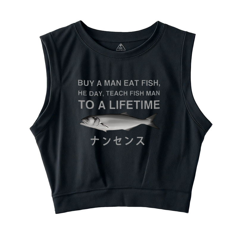  Funny To A Lifetime Sleeveless Crop Top