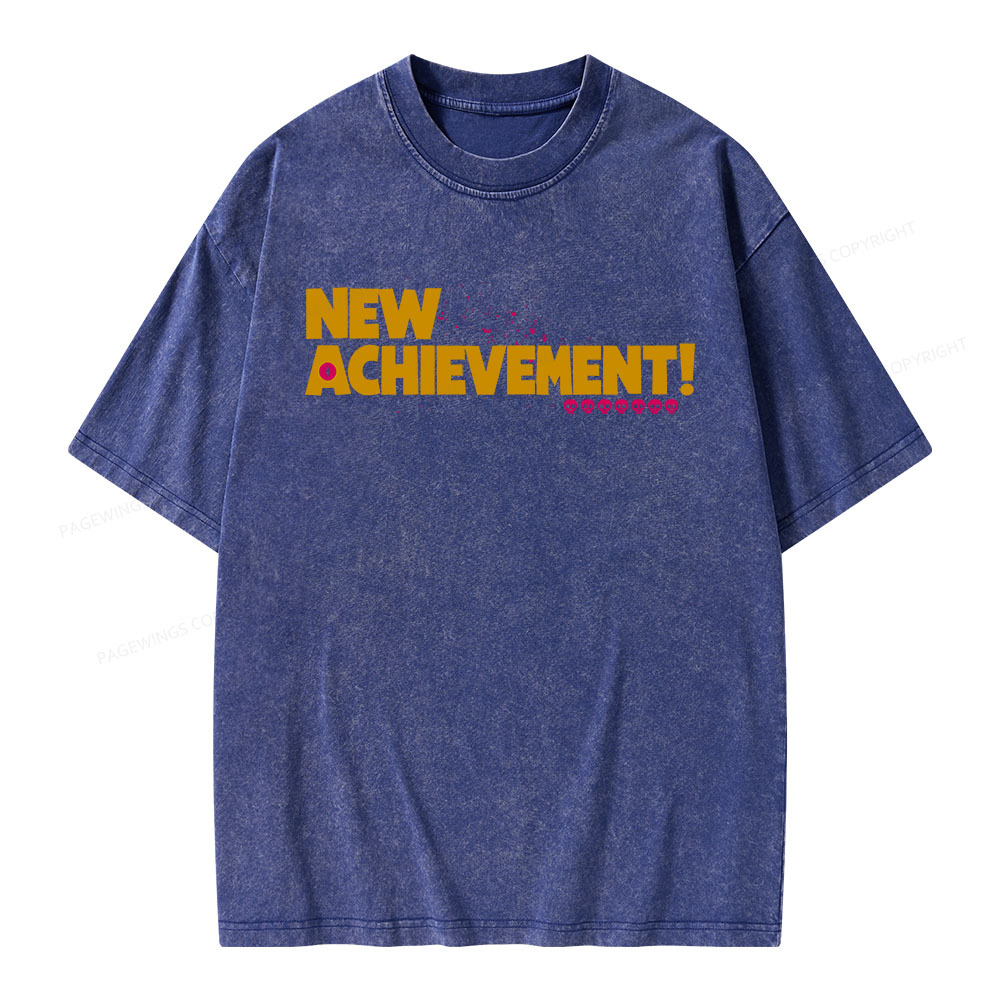 New Achievement Unisex Washed T-shirt