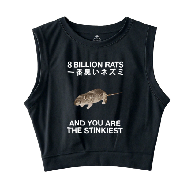  World's Stinkiest Rat Sleeveless Crop Top