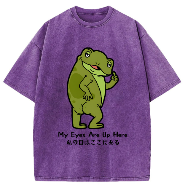 My Eyes Are Here Washed T-Shirt
