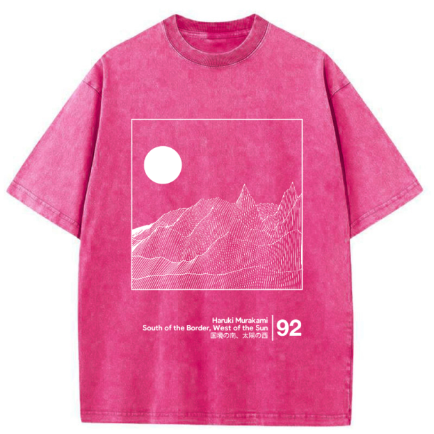 Haruki Murakami's Novel Washed T-Shirt
