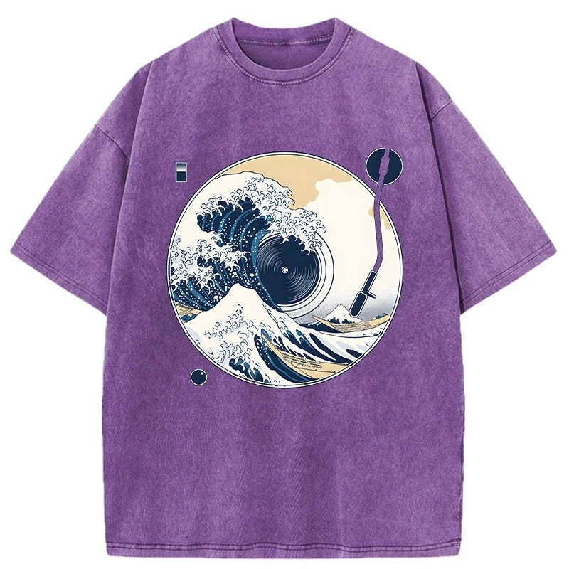 The Great Wave Off CD Washed T-Shirt