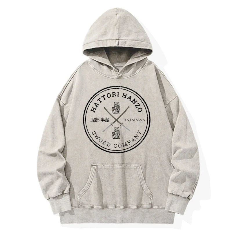 Hattori Hanzo Sword Company Washed Hoodie