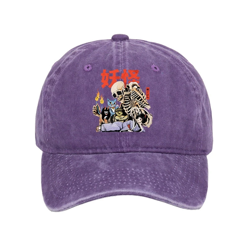  The Yokai Club Washed Cap