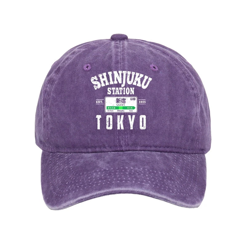  Shinjuku Station Yamanote Line Washed Cap