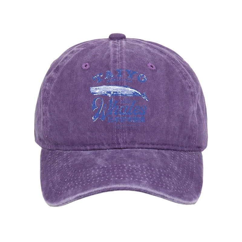  Japan Taiyo Whales Washed Cap