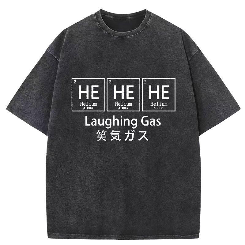  Funny Laughing Gas Washed T-Shirt