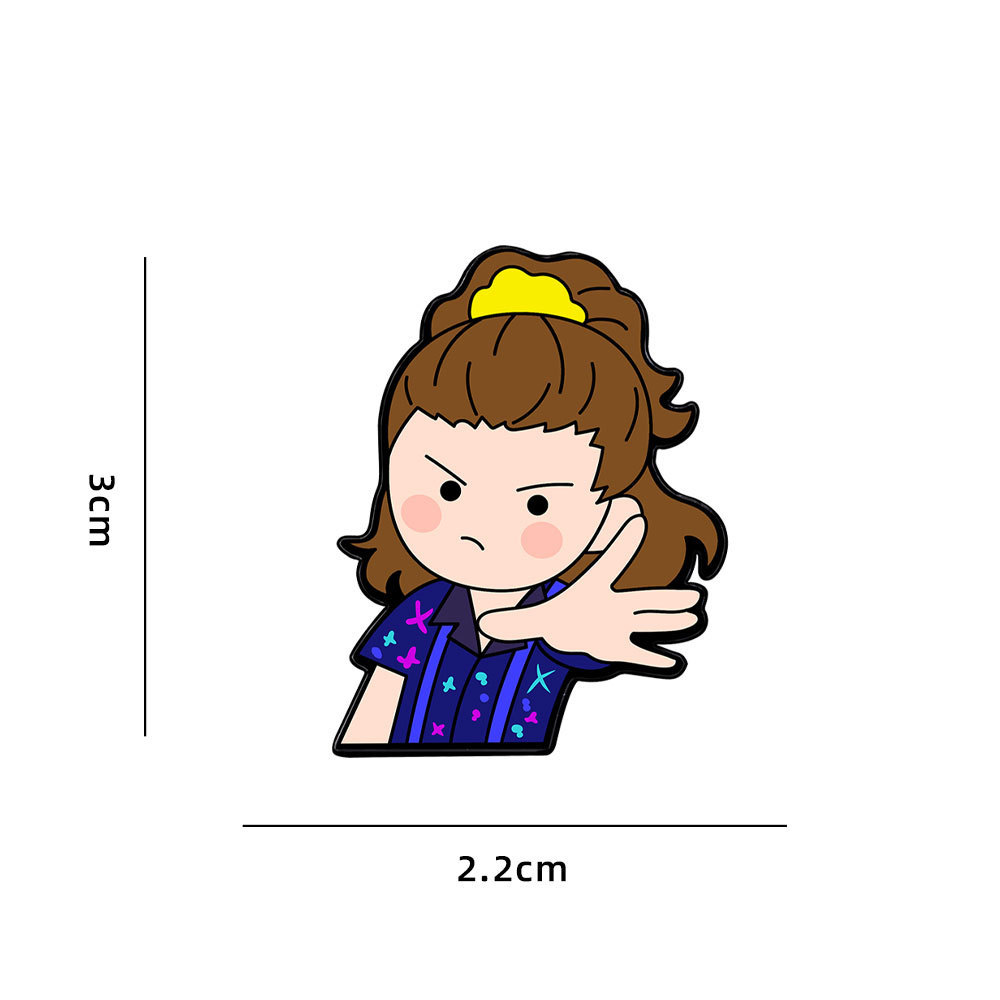 Cartoon Anime Stranger Things Metal Badge Creative Stranger Things Cute Brooch Jewelry Accessories