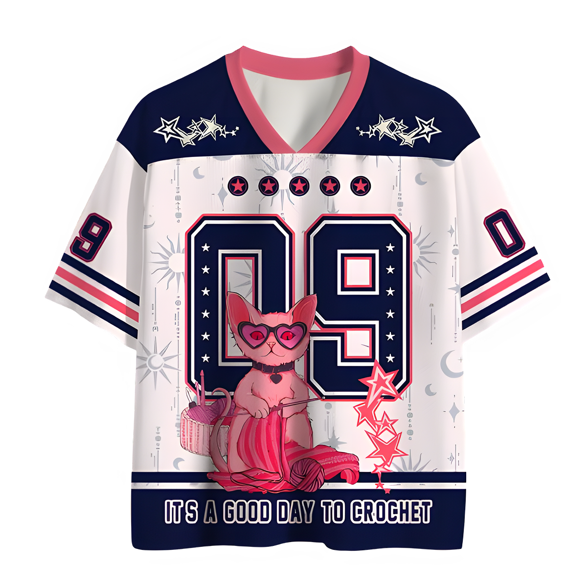 It's A Good Day To Crochet Mesh Jersey