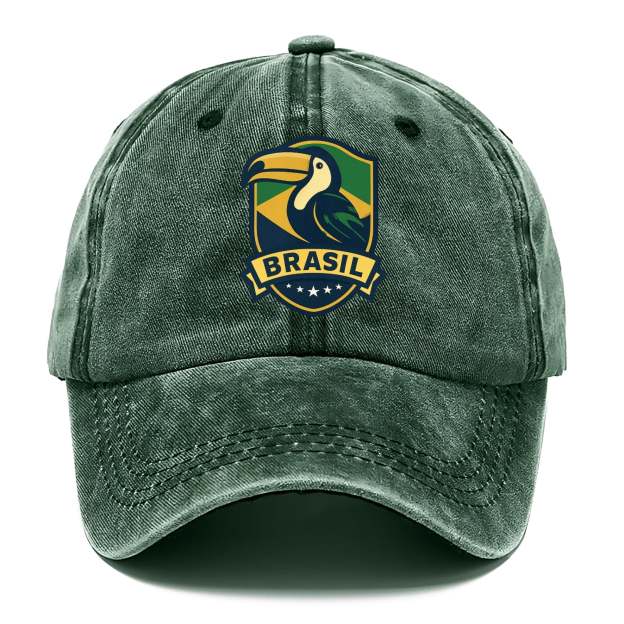 Brazilian Toucan Heritage Logo Washed Cap