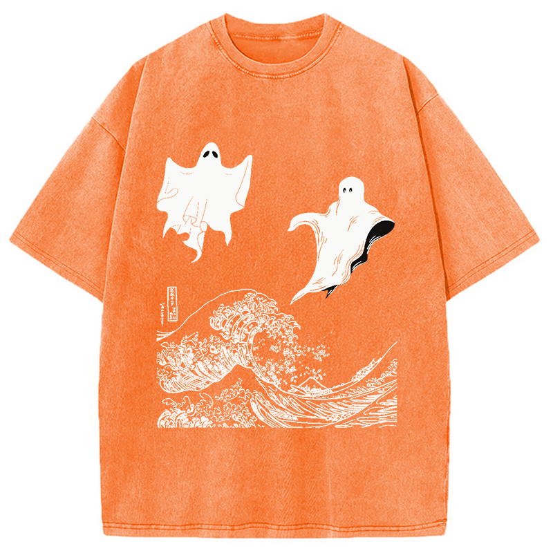 The Wave and Ghosts Washed T-Shirt