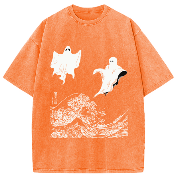 The Wave and Ghosts Washed T-Shirt