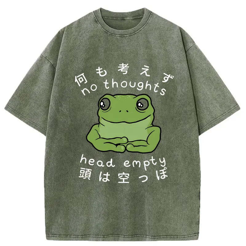 Head Empty Frog Washed Vintage T-Shirt