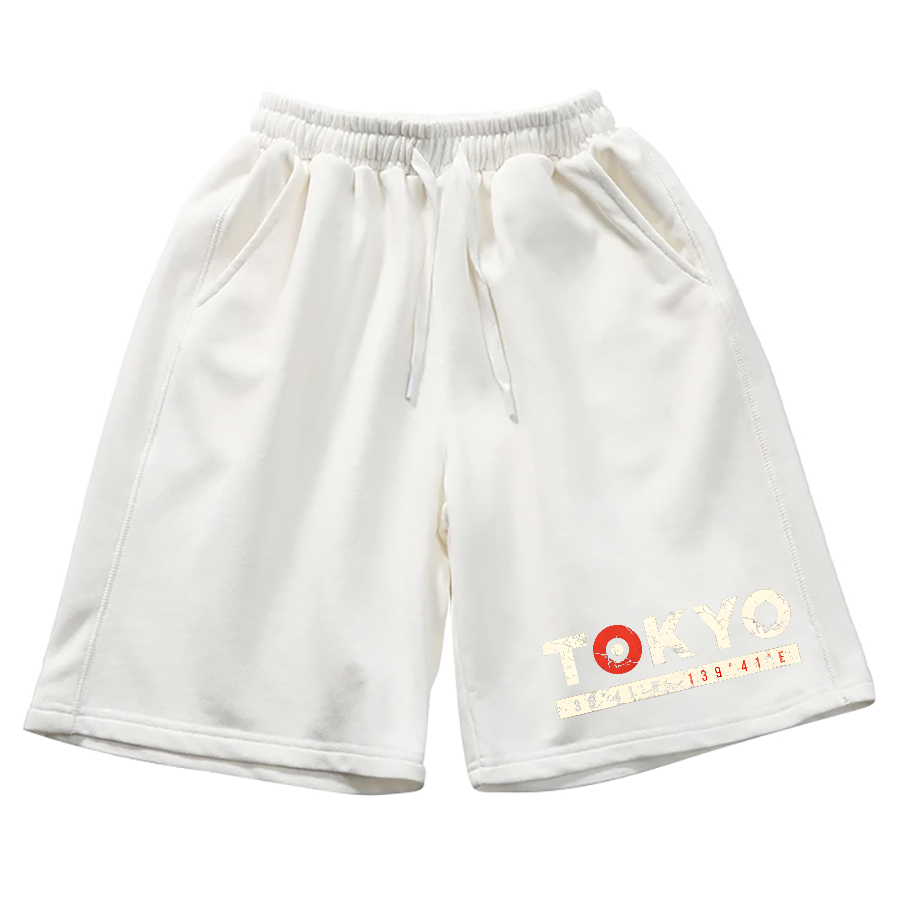 Retro Tokyo Cotton Casual Shorts