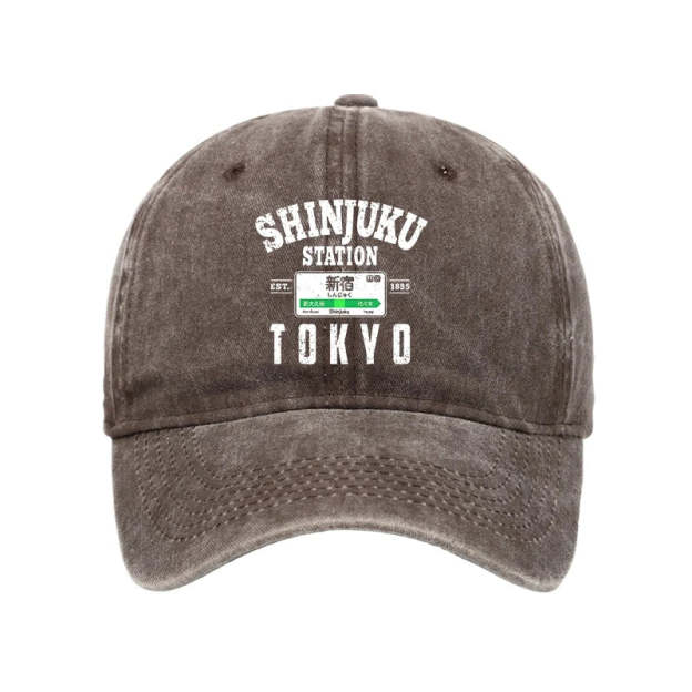  Shinjuku Station Yamanote Line Washed Cap