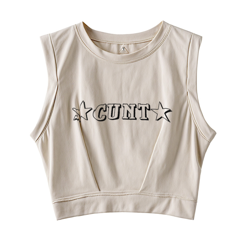  Star Count Sleeveless Crop Top