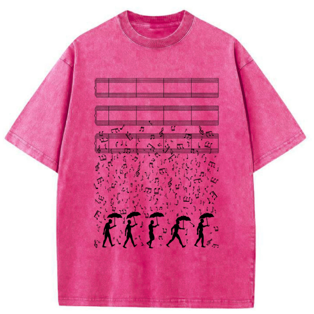 Notes Like Rain Washed T-Shirt