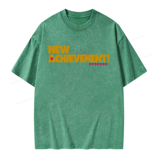 New Achievement Unisex Washed T-shirt