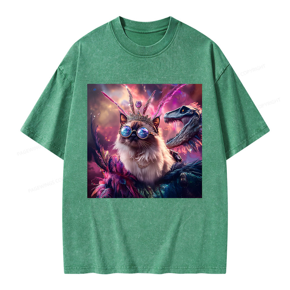 Princess Donut & Mongo Unisex Washed T-shirt