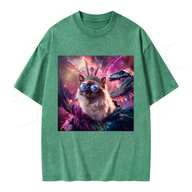 Princess Donut & Mongo Unisex Washed T-shirt