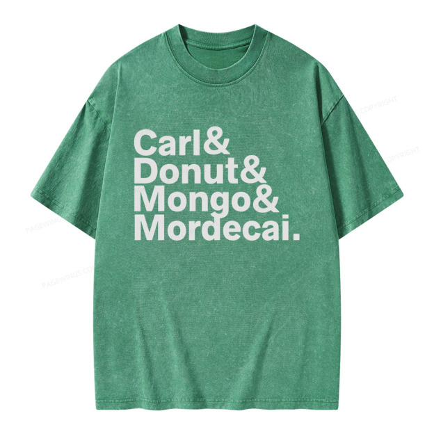 Donut Mongo Mordecai Unisex Washed T-shirt