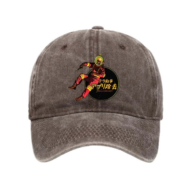  Skeleton Astronaut Washed Cap