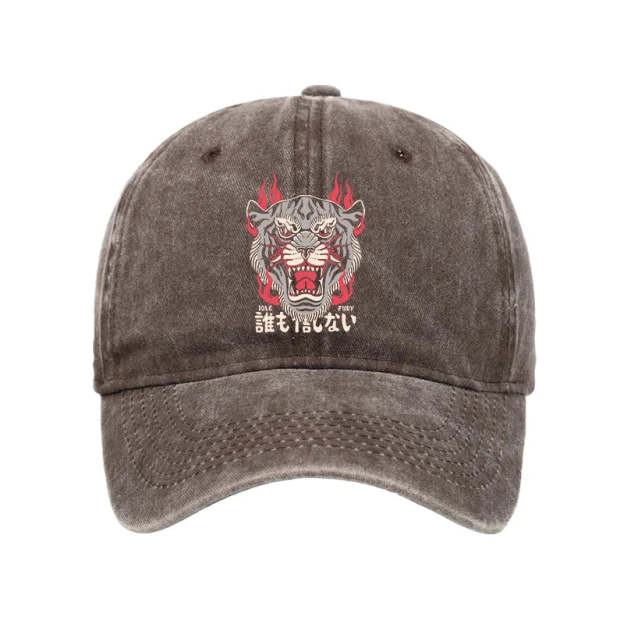  Retro Tiger Japanese Washed Cap