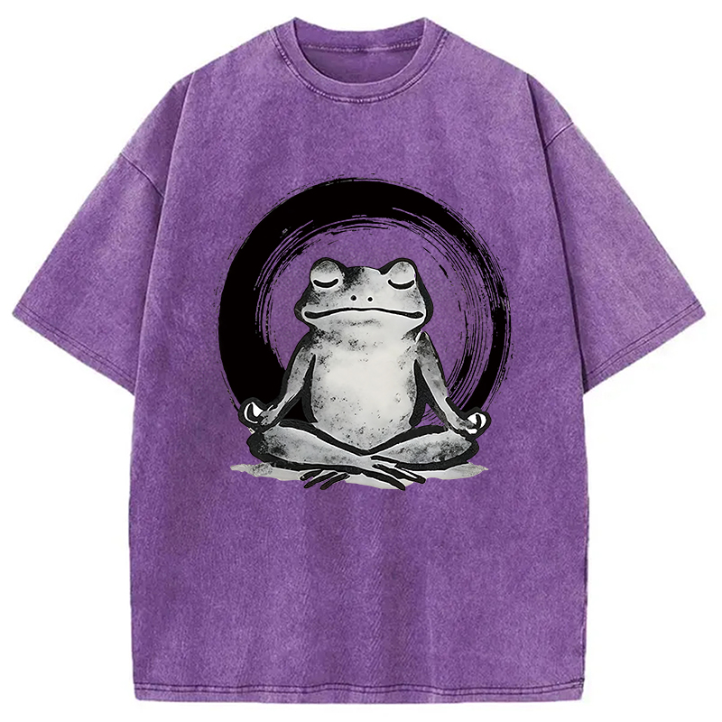 Zen Frog Japan Washed T-Shirt