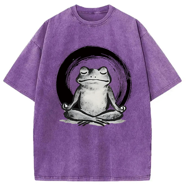 Zen Frog Japan Washed T-Shirt
