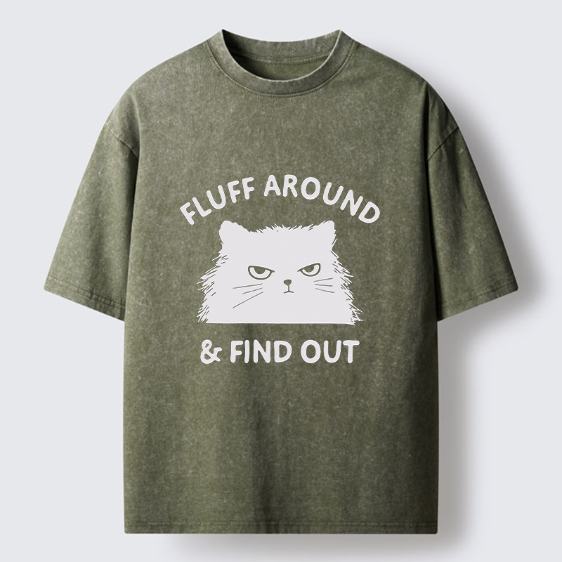 Unisex Cat's Mockery Washed T-Shirt